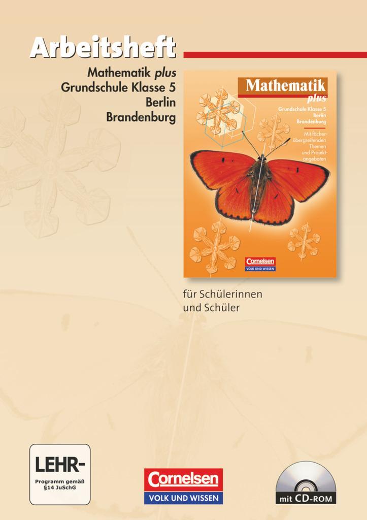 Cover: 9783060005772 | Mathematik plus. Grundschule 5. Schuljahr. Berlin und Brandenburg....