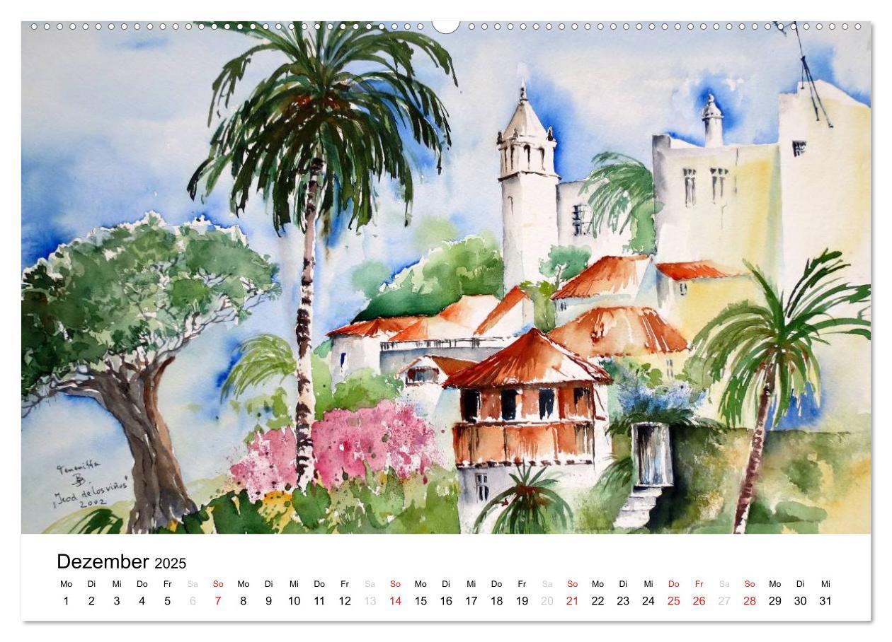 Bild: 9783435707980 | Aquarelle - quer durch Europa (hochwertiger Premium Wandkalender...