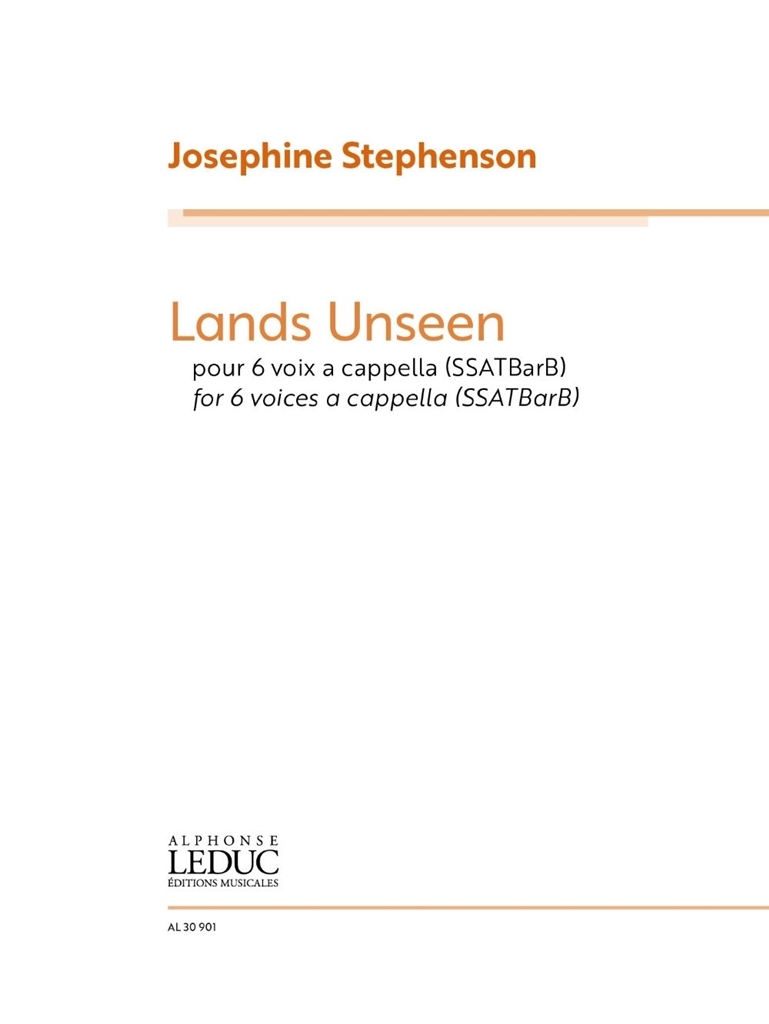 Cover: 9790046309014 | Lands Unseen | Josephine Stephenson | Klavierauszug | 2022