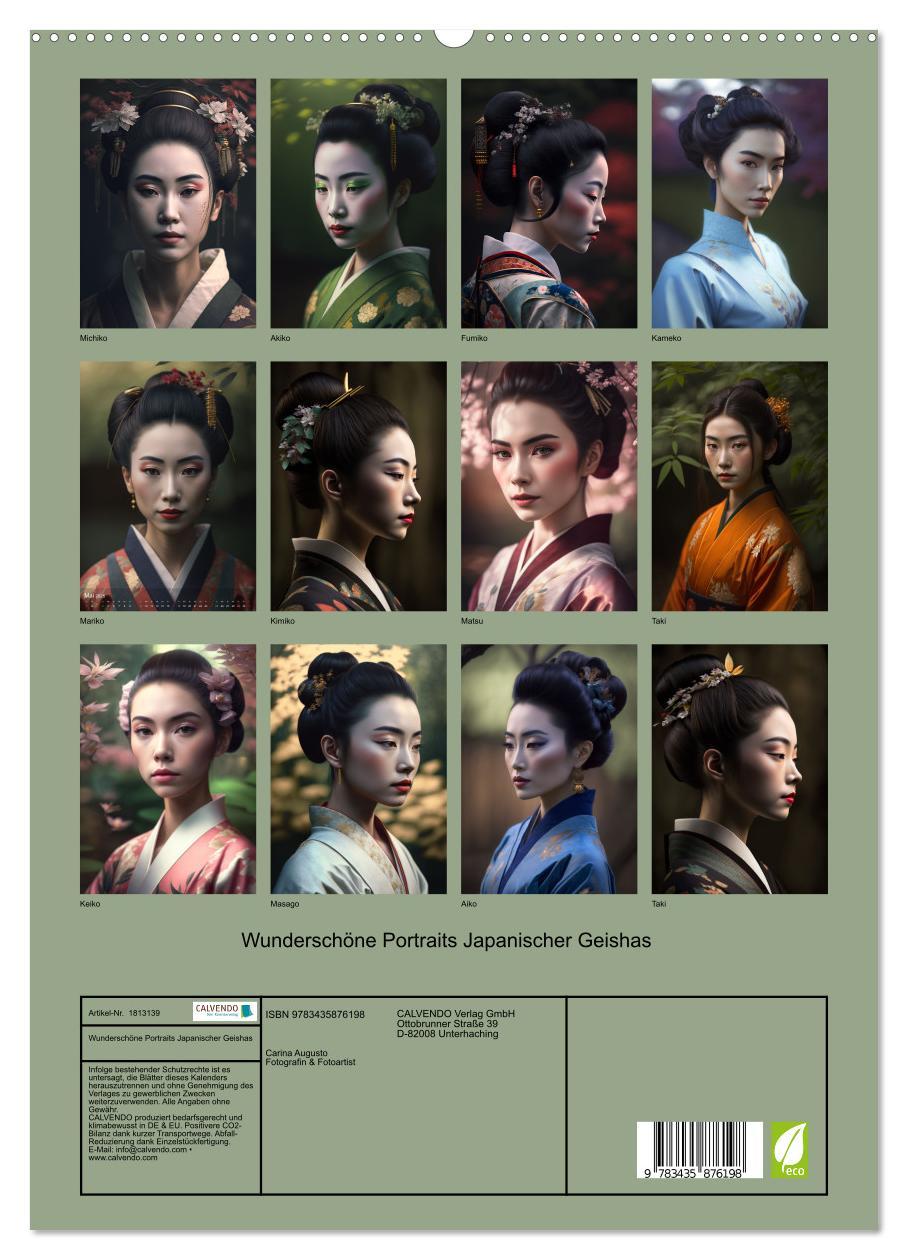 Bild: 9783435876198 | Wunderschöne Portraits Japanischer Geishas (hochwertiger Premium...