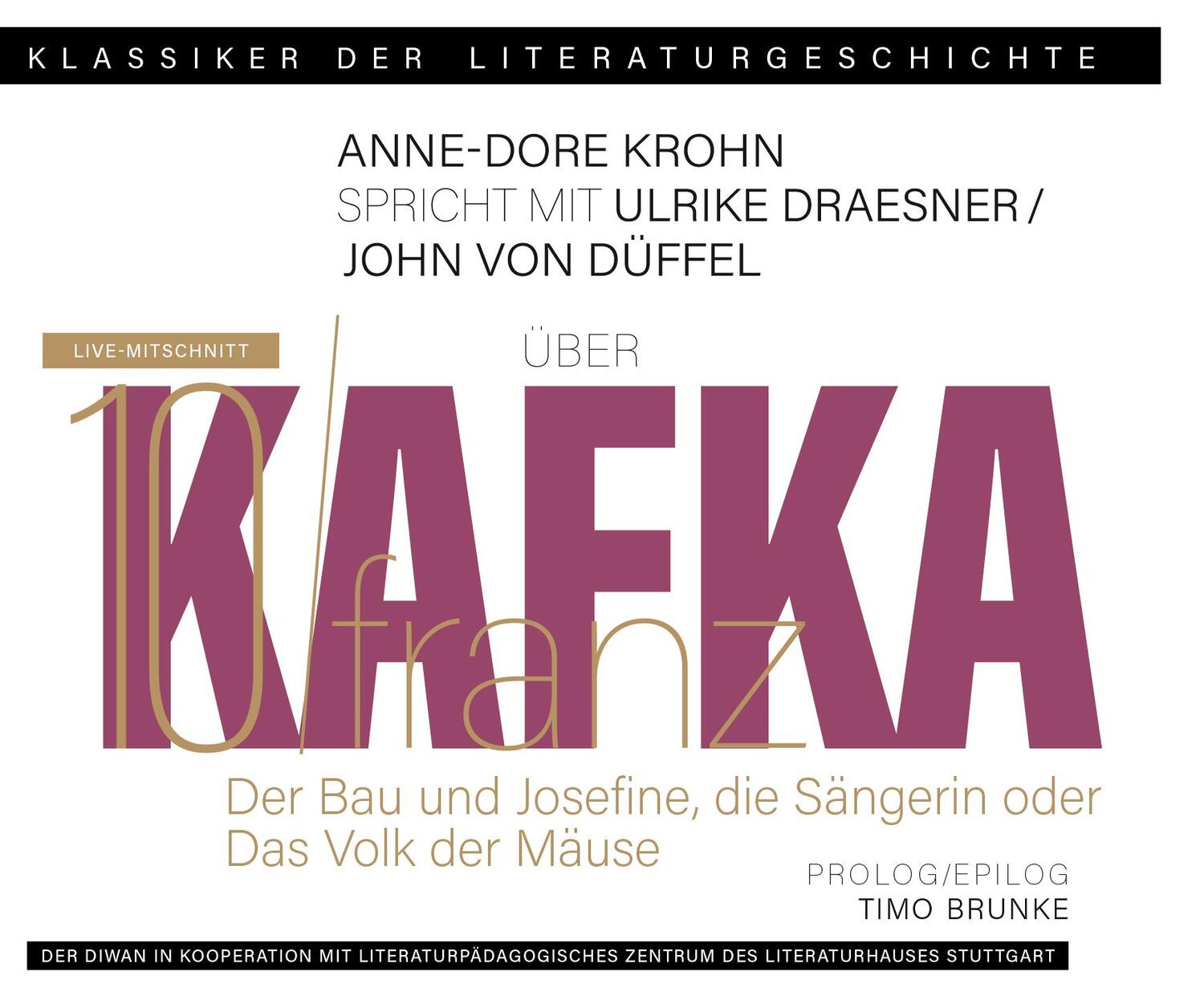 Cover: 9783949840319 | Ein Gespräch über Franz Kafka - Der Bau + Josefine, die Sängerin...