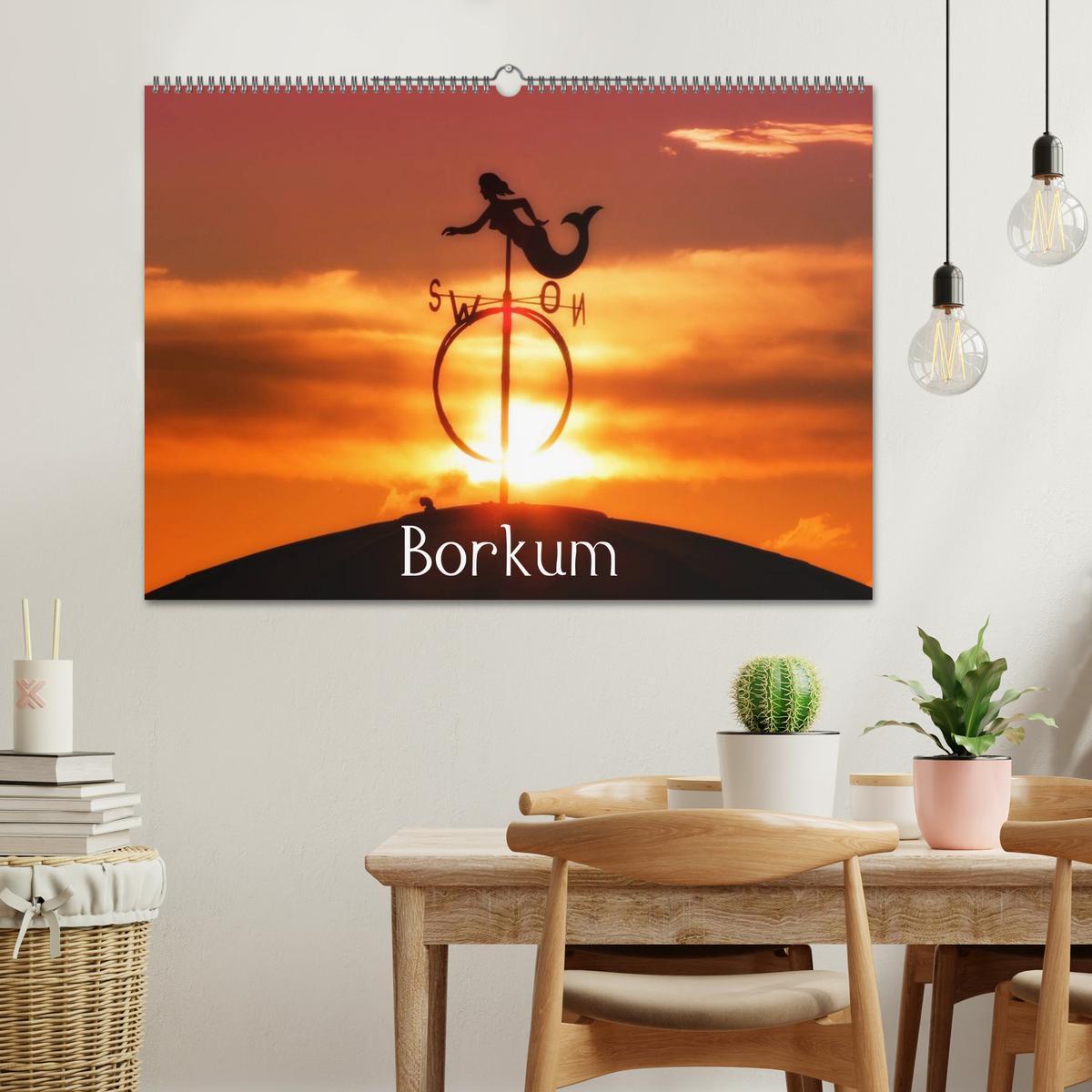 Bild: 9783435760183 | Borkum (Wandkalender 2025 DIN A2 quer), CALVENDO Monatskalender | 2025