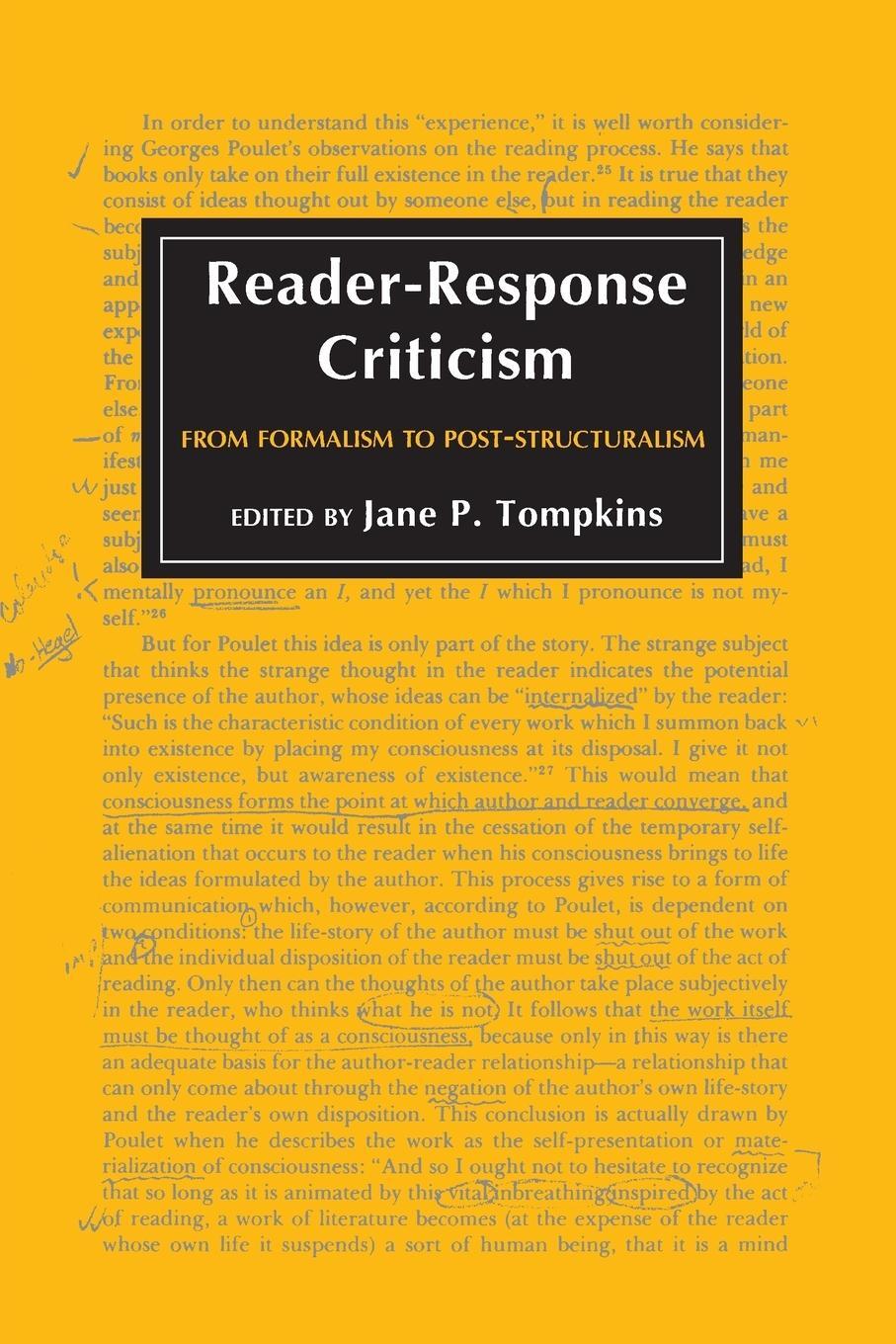 Cover: 9780801824012 | Reader-Response Criticism | From Formalism to Post-Structuralism