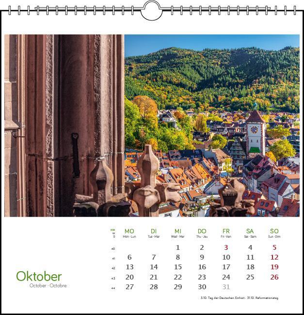 Bild: 9783861924142 | Freiburg 2025 | Postkarten-Tischkalender | Kalender | Spiralbindung