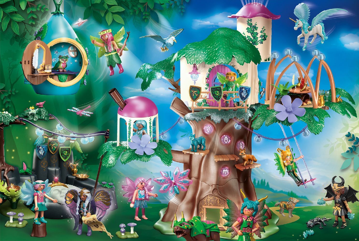 Bild: 4001504564803 | Ayuma, Der magische Feenwald, 100 Teile | Kinderpuzzle Playmobil