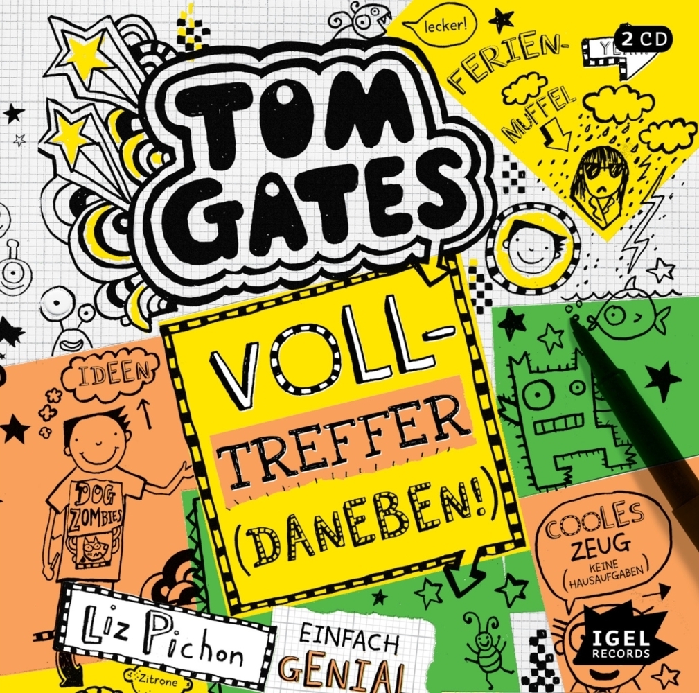 Cover: 9783731312475 | Tom Gates 10. Volltreffer (Daneben!), 2 Audio-CD | Liz Pichon | CD