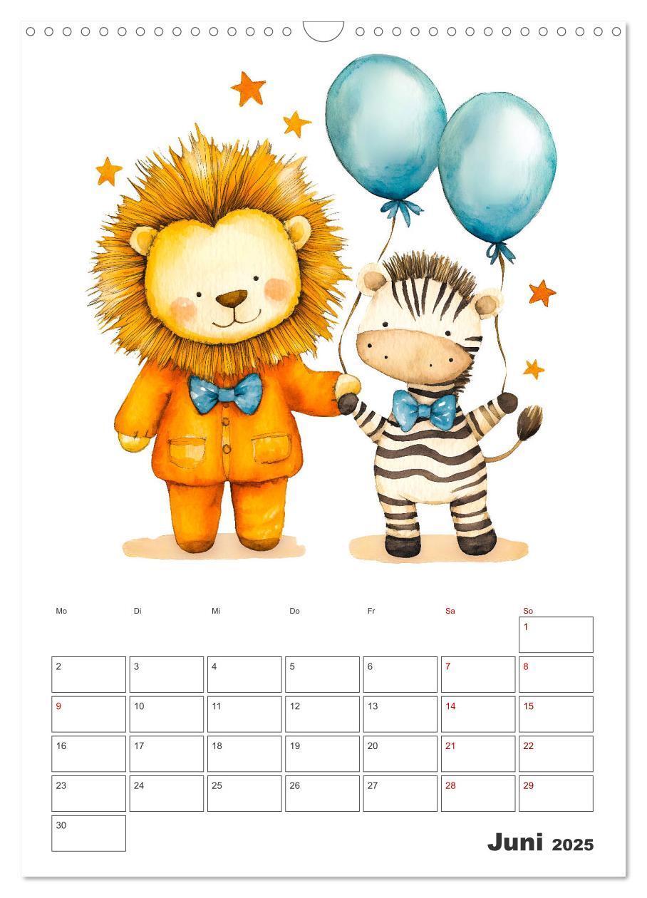 Bild: 9783457187760 | Mein tierischer Planer - Spaßiger Notiz-Kalender für Kinder...