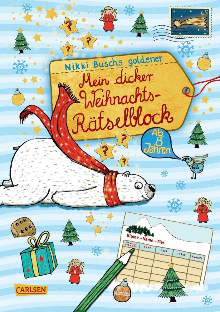 Cover: 9783551181374 | Mein dicker Weihnachts-Rätselblock. Bd.4 | Nikki Busch | Taschenbuch