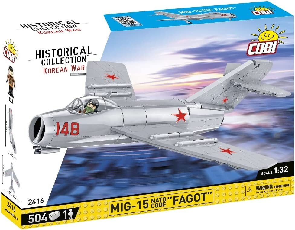 Cover: 5902251024161 | COBI Historical Collection 2416 - MiG-15 Fagot, Düsenjäger, Korean...