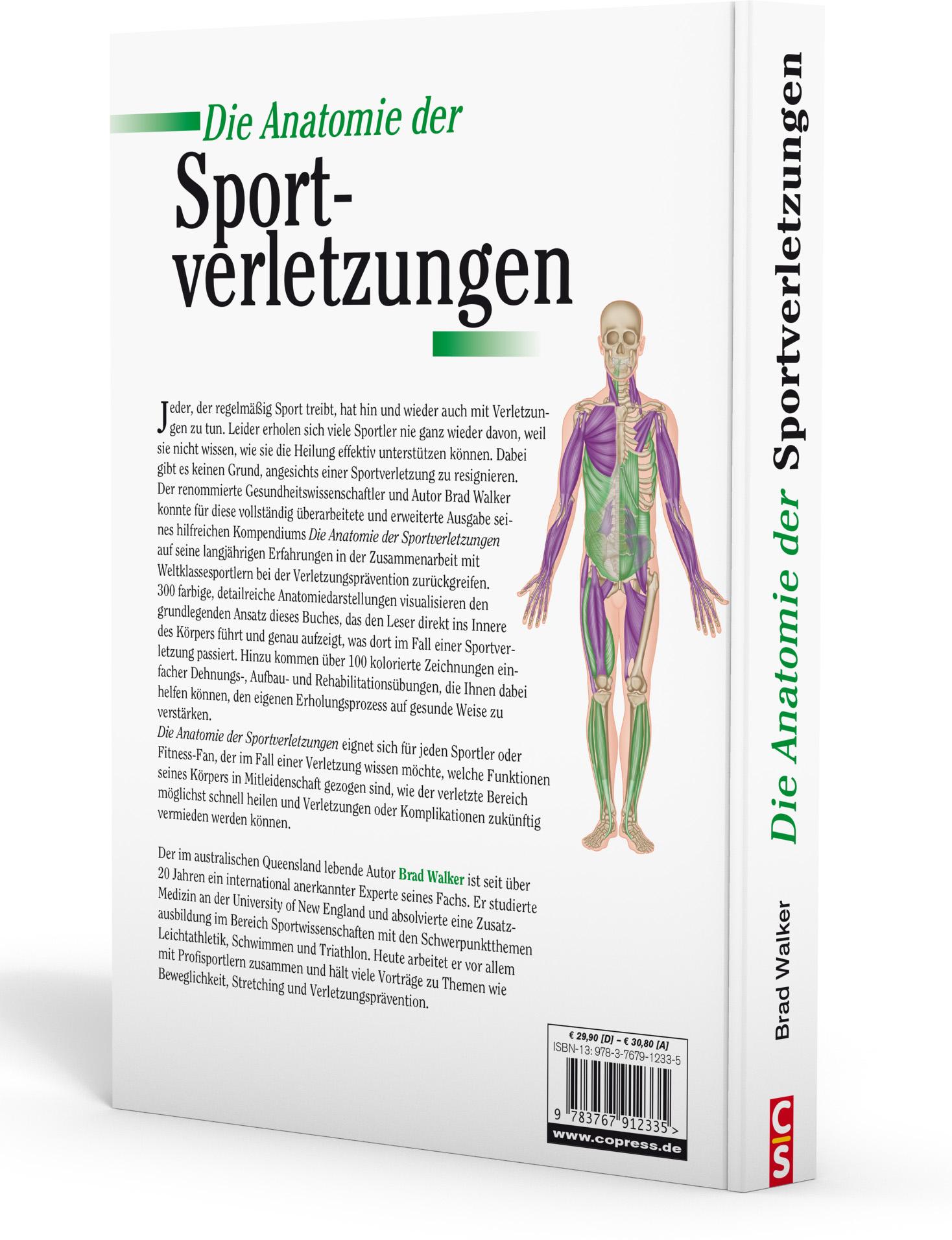 Rückseite: 9783767912335 | Die Anatomie der Sportverletzungen | Brad Walker | Taschenbuch | 2018