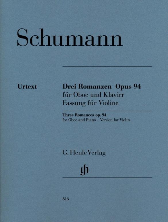 Cover: 9790201808161 | Schumann, Robert - Drei Romanzen op. 94 für Oboe und Klavier | Buch