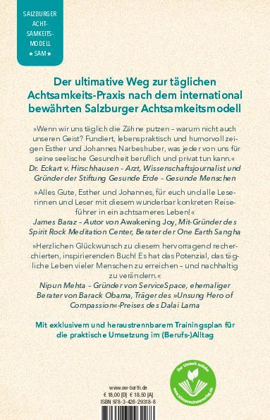 Rückseite: 9783426293188 | Personal Mindfulness | Johannes Narbeshuber (u. a.) | Taschenbuch