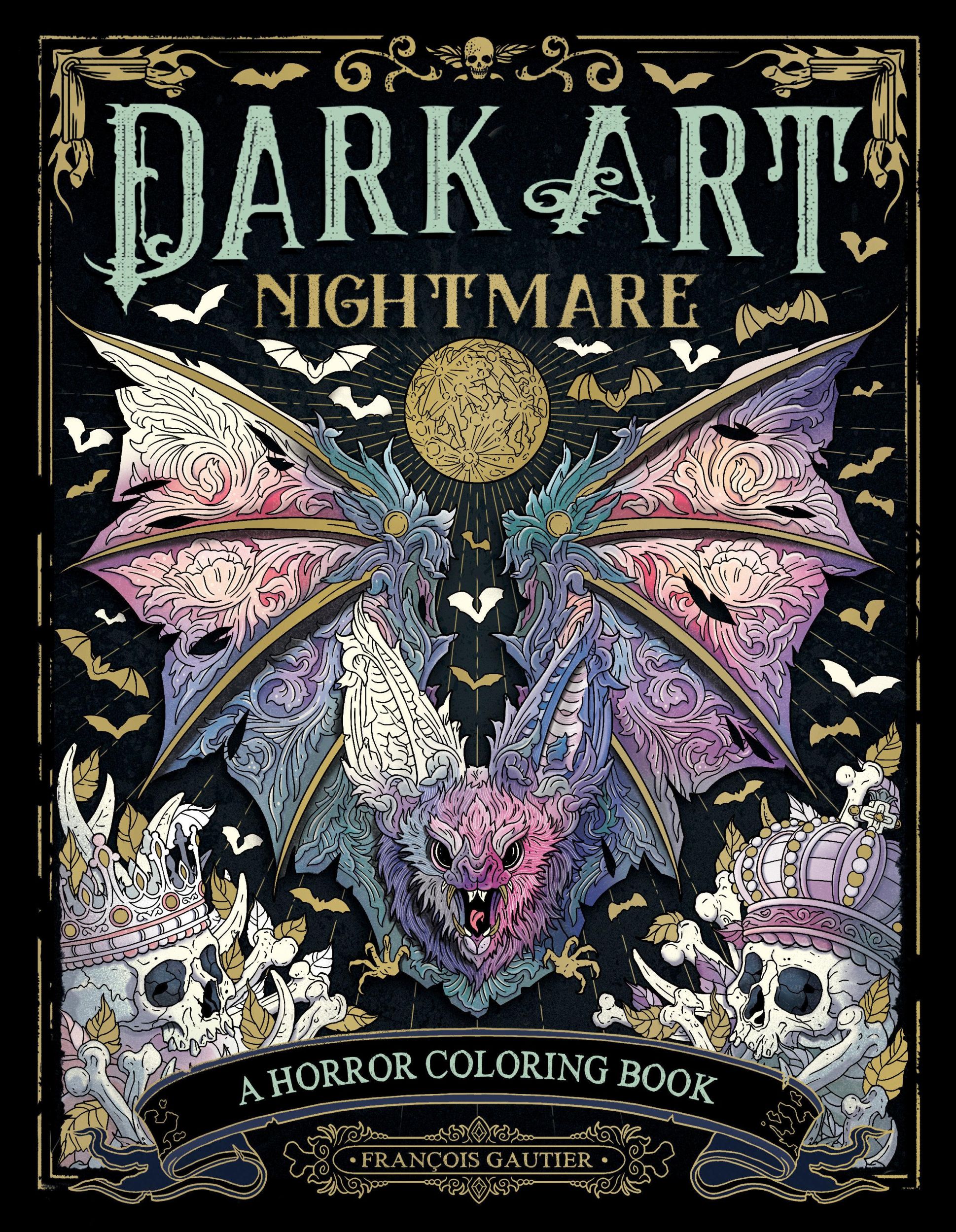 Cover: 9780593474198 | Dark Art Nightmare | A Horror Coloring Book | Francois Gautier | Buch