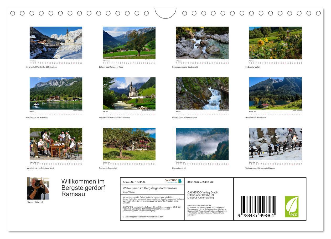 Bild: 9783435493364 | Willkommen im Bergsteigerdorf Ramsau (Wandkalender 2025 DIN A4...