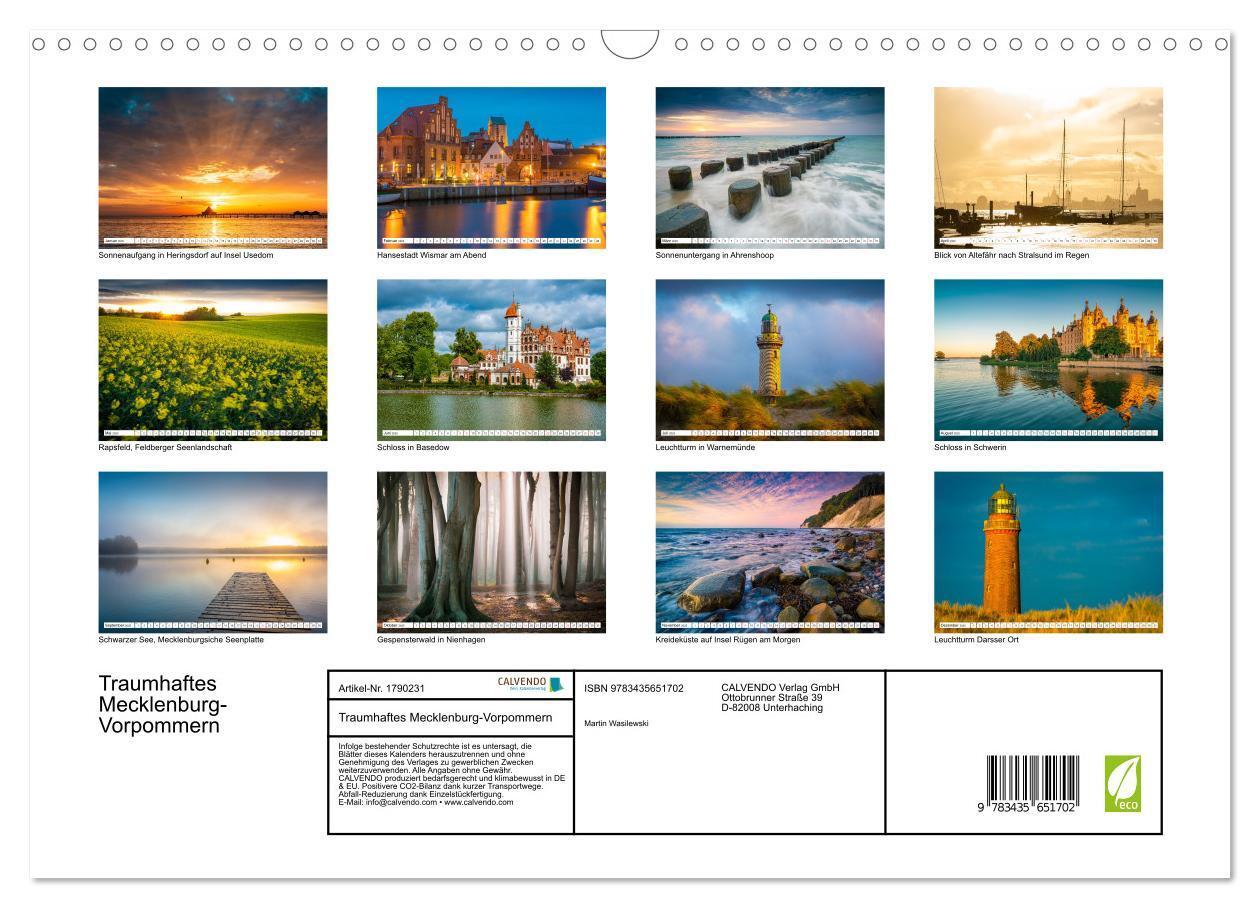 Bild: 9783435651702 | Traumhaftes Mecklenburg-Vorpommern (Wandkalender 2025 DIN A3 quer),...