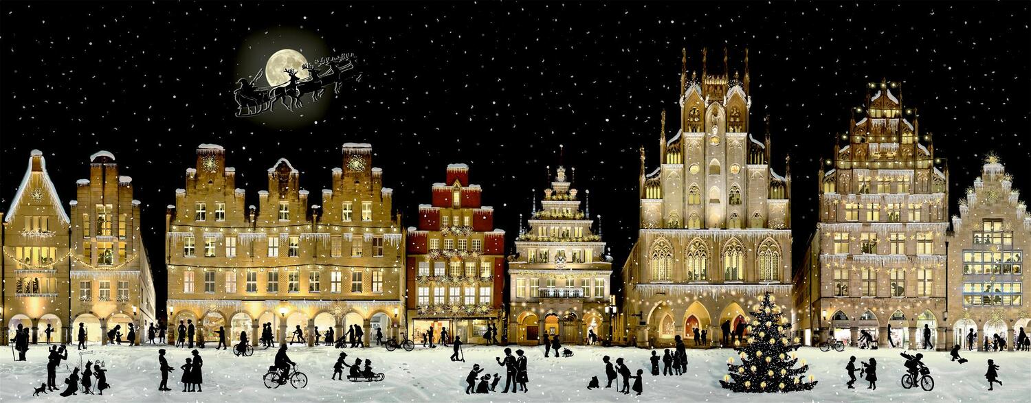 Cover: 4050003725468 | Wandkalender Weihnachtliches Stadtpanorama | Kalender | 1 S. | Deutsch