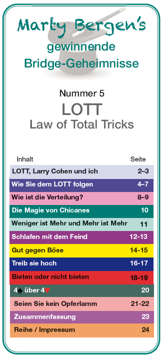 Cover: 9783981353969 | LOTT | Law of Total Tricks | Marty Bergen | Broschüre | 2013