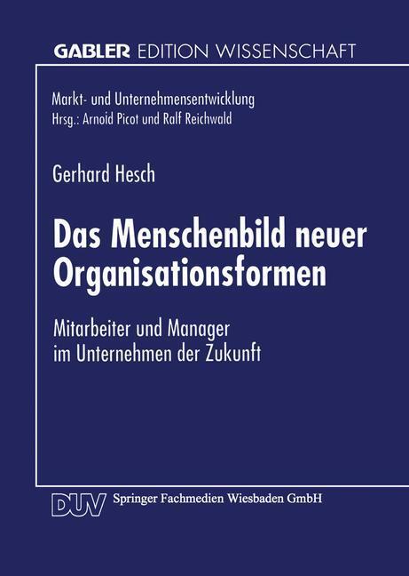 Cover: 9783824464999 | Das Menschenbild neuer Organisationsformen | Taschenbuch | Paperback