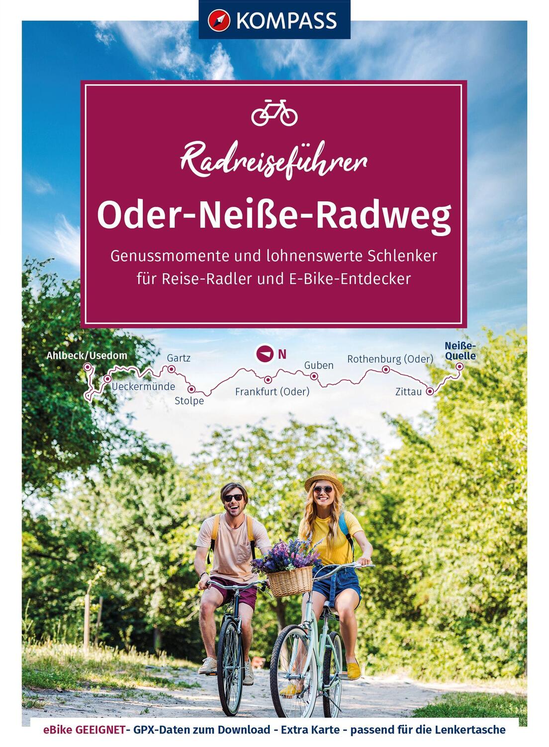 Cover: 9783991213222 | KOMPASS Radreiseführer Oder-Neiße Radweg | KOMPASS-Karten GmbH | Buch