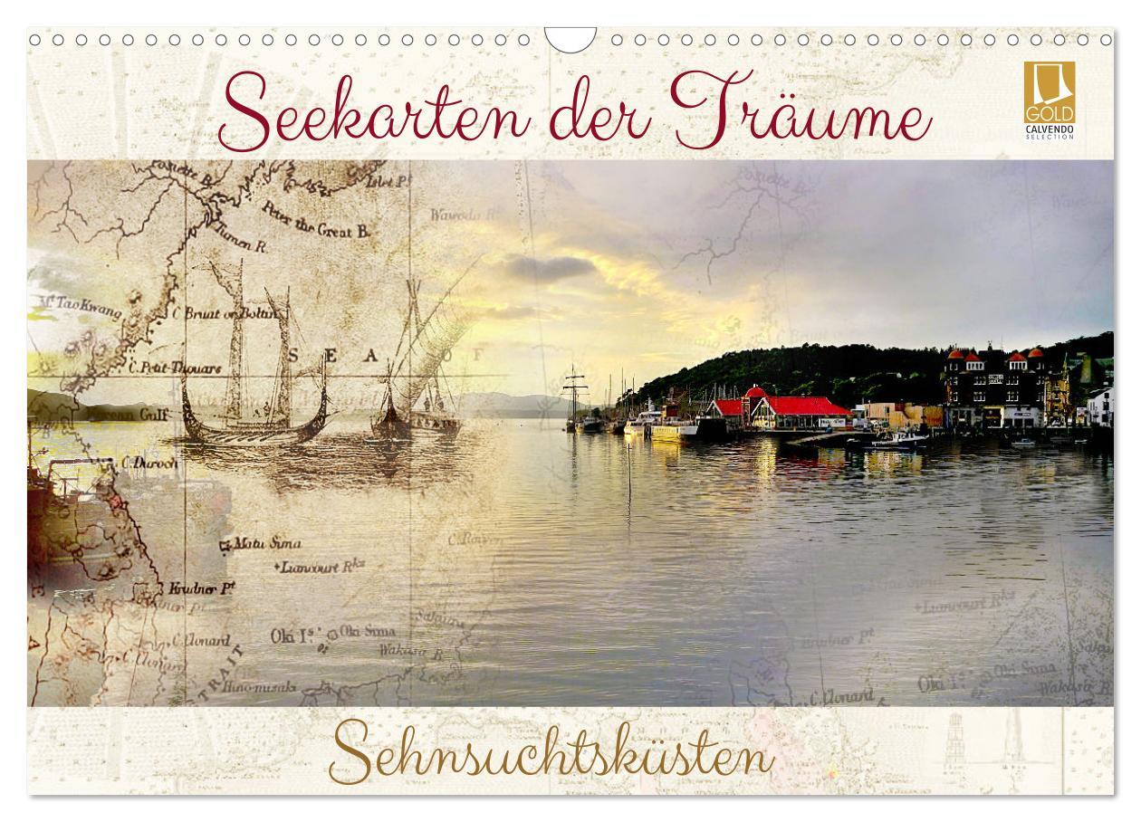 Cover: 9783383966842 | Seekarten der Träume (Wandkalender 2025 DIN A3 quer), CALVENDO...