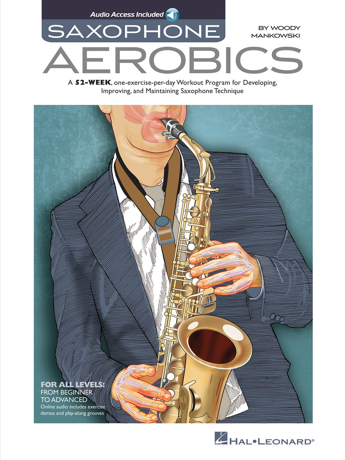 Cover: 888680055004 | Saxophone Aerobics | Woody Mankowski | Sax Instruction | 2015