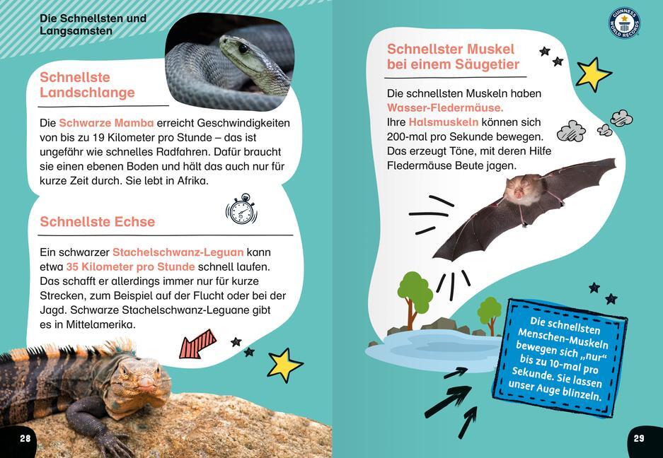 Bild: 9783473462629 | Guinness World Records für Erstleser - Tiere (Rekordebuch zum...