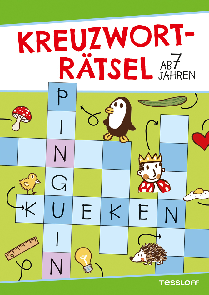 Cover: 9783788639419 | Kreuzworträtsel (Grün/Pinguin), ab 7 Jahren | Reguigne | Taschenbuch