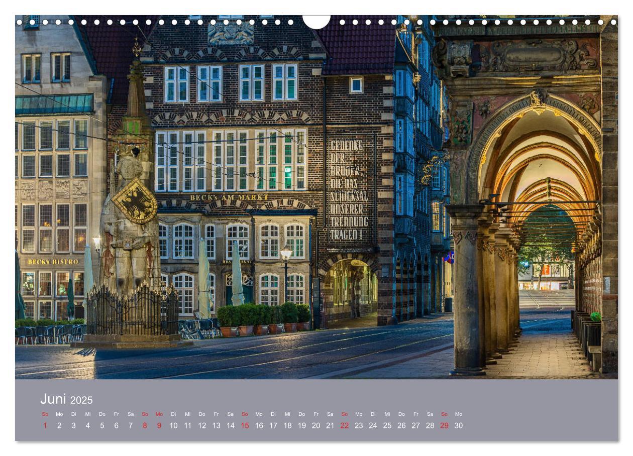 Bild: 9783435177233 | Nachts in Bremen (Wandkalender 2025 DIN A3 quer), CALVENDO...