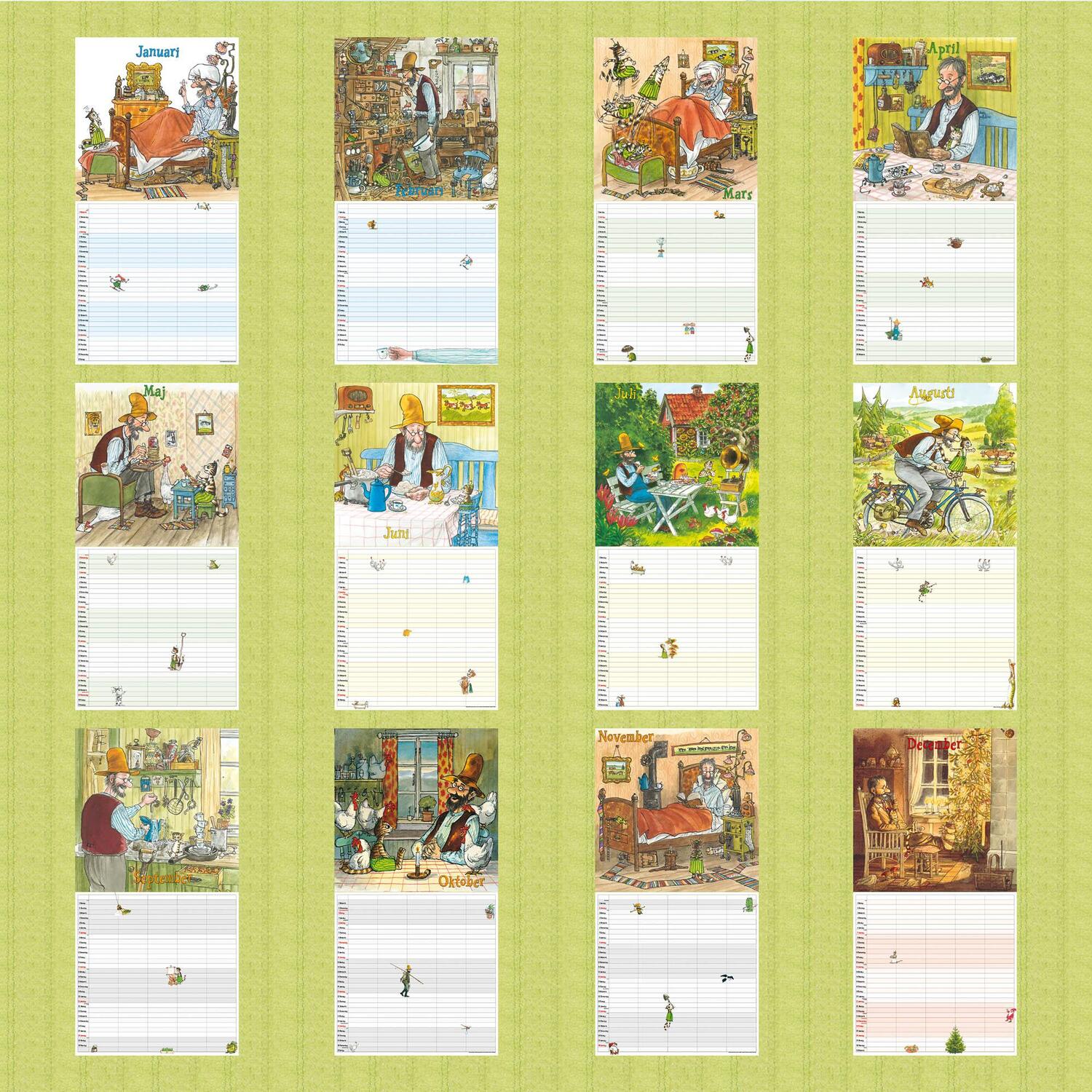 Rückseite: 9783959293983 | Pettersson &amp; Findus - Familienplaner | Kalender 2025 | Kalender | 2025