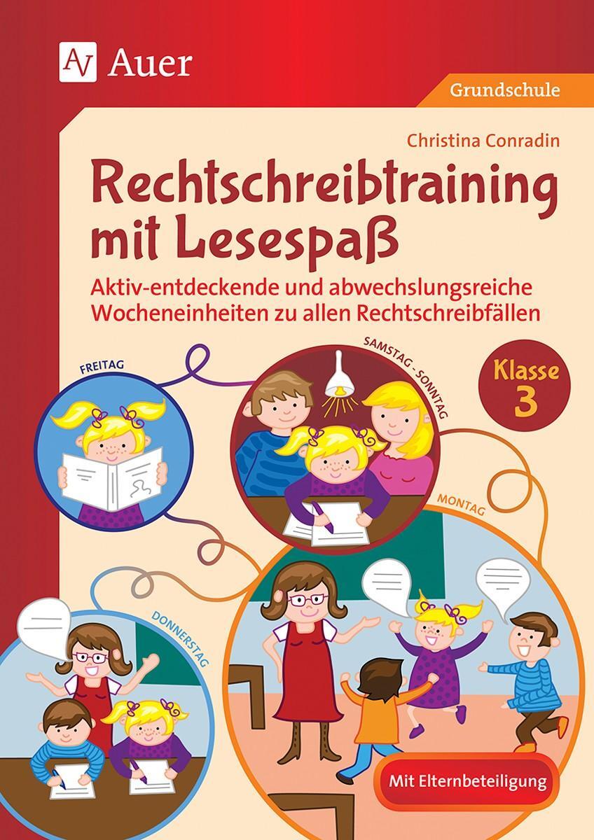 Cover: 9783403081326 | Rechtschreibtraining mit Lesespaß - Klasse 3 | Christina Conradin