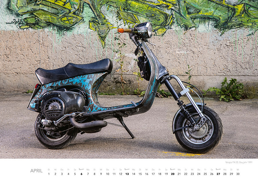 Bild: 9783966648387 | Vespa Kalender 2025 | La Dolce Vita auf zwei Rädern. Roller Kalender