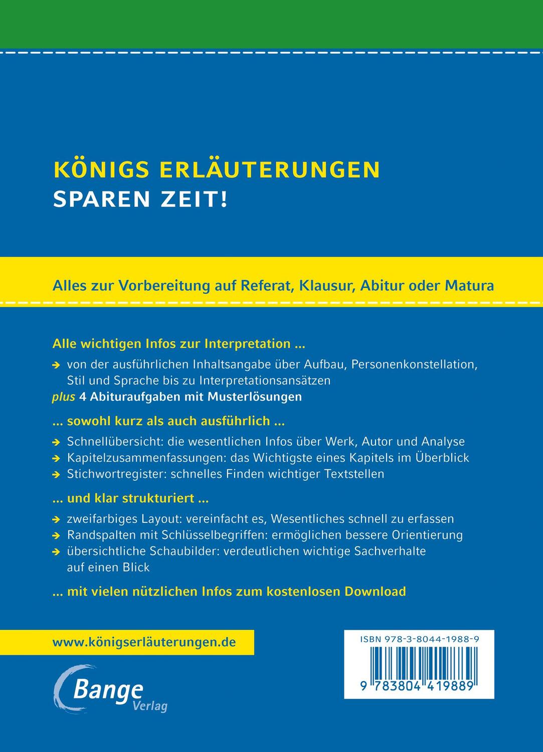 Rückseite: 9783804419889 | Sansibar oder der letzte Grund von Alfred Andersch. | Alfred Andersch