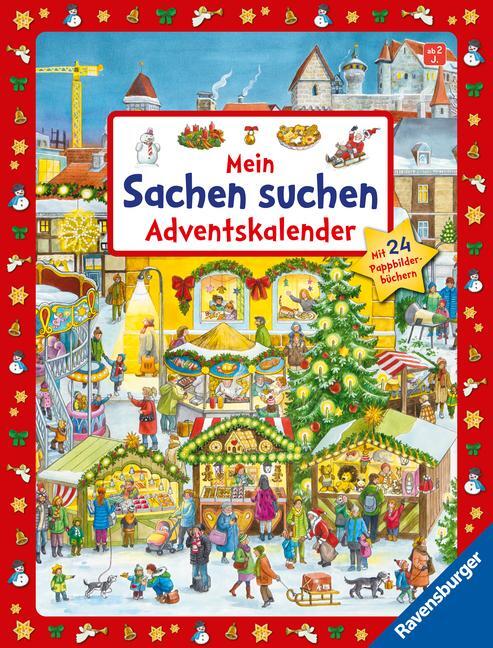Cover: 9783473416370 | Mein Sachen suchen Adventskalender | Mit 24 Pappbilderbüchern | 8 S.