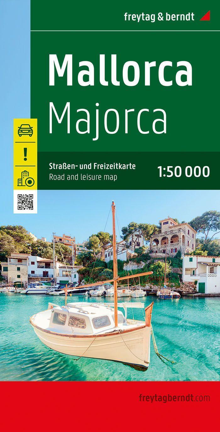 Cover: 9783707921144 | Mallorca, Straßen- und Freizeitkarte 1:50.000, freytag &amp; berndt | 2022