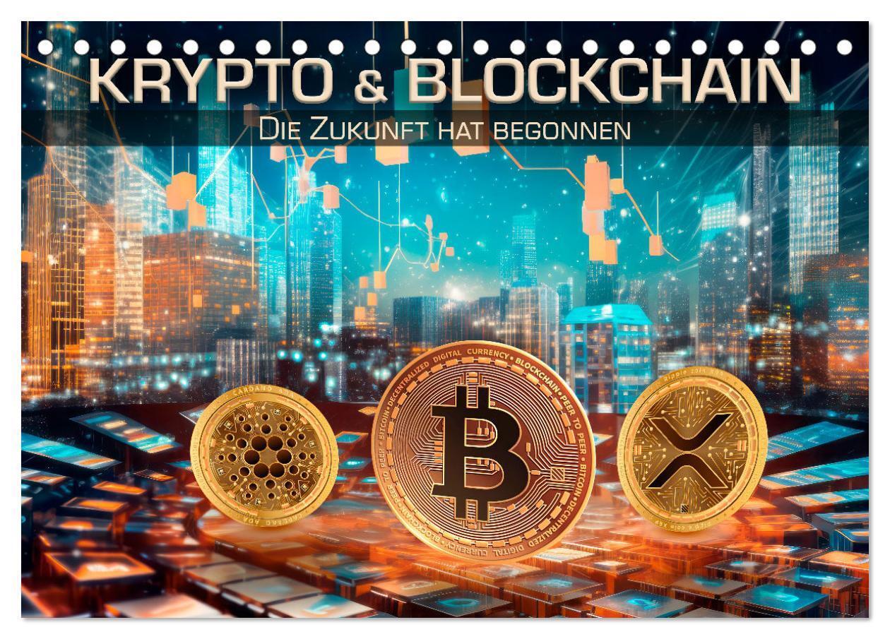 Cover: 9783383856976 | Krypto und Blockchain (Tischkalender 2025 DIN A5 quer), CALVENDO...