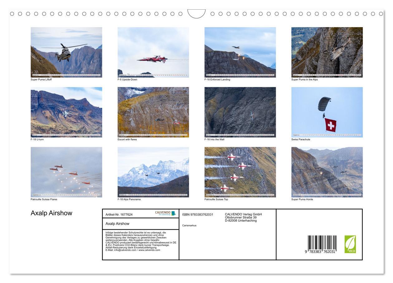 Bild: 9783383762031 | Axalp Airshow (Wandkalender 2025 DIN A3 quer), CALVENDO Monatskalender