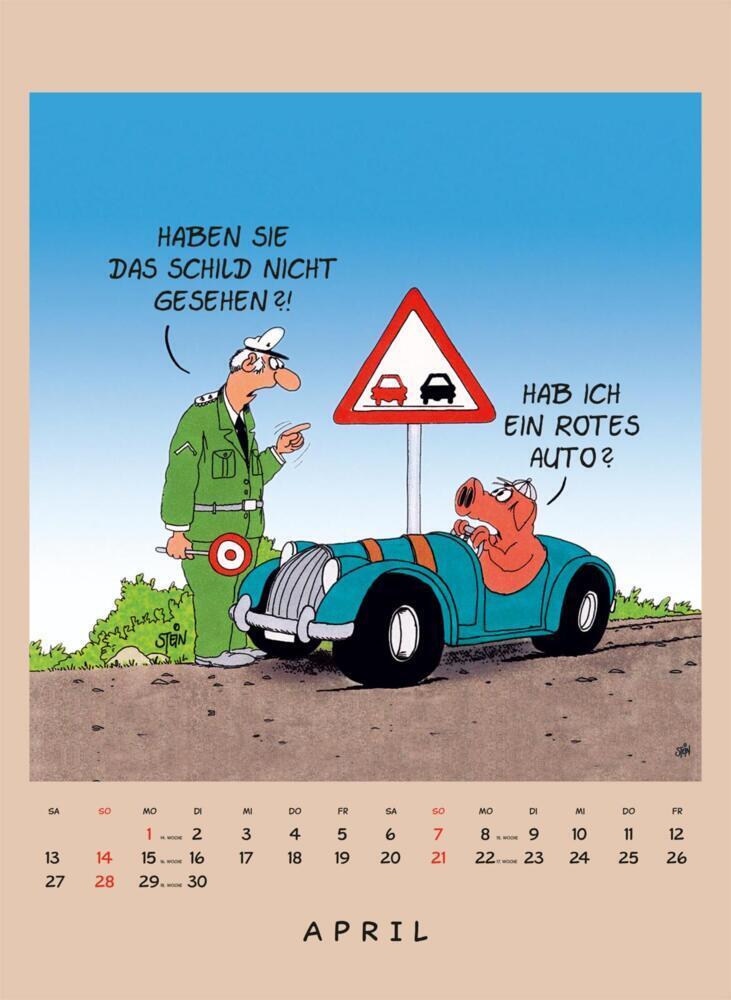 Bild: 9783830321019 | Uli Stein Tierisch großer Kalender 2024: Monatskalender für die...