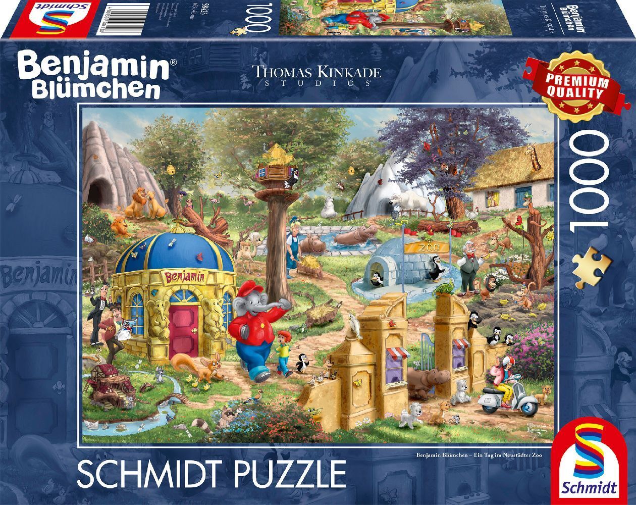 Cover: 4001504584238 | Benjamin Blümchen, Ein Tag im Neustädter Zoo | Spiel | Schachtel