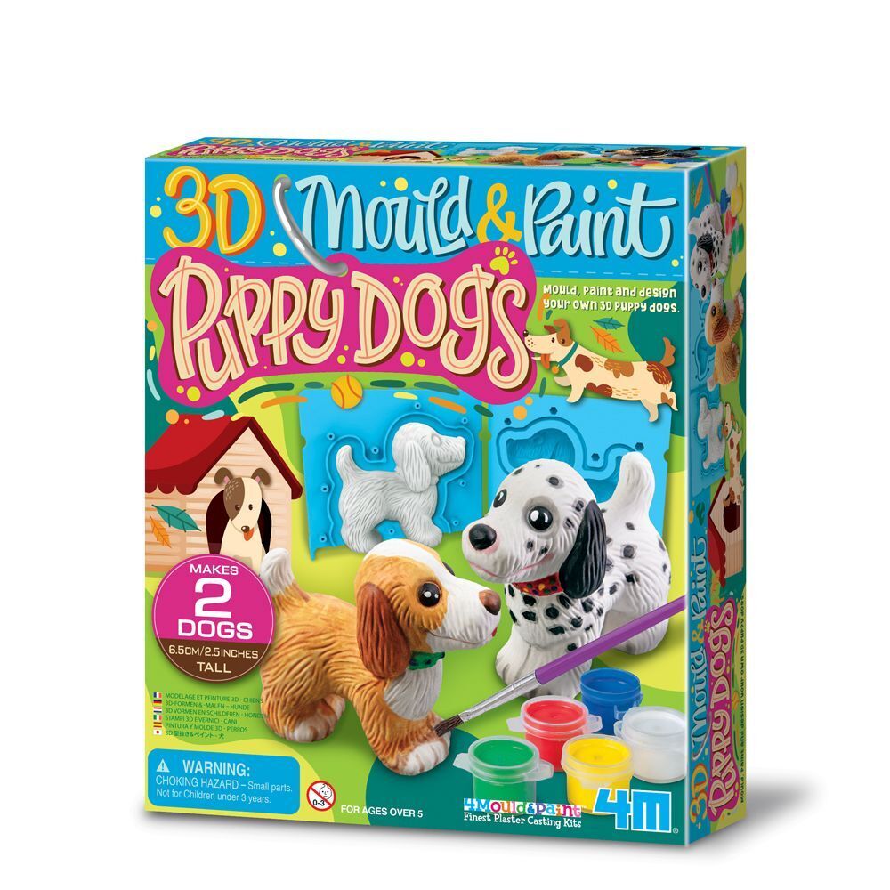 Cover: 4893156047847 | Mould &amp; Paint - 3D Welpen | Spiel | Karton | Deutsch | HCM Kinzel