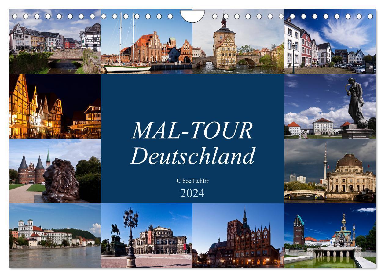 Cover: 9783383226182 | MAL-TOUR Deutschland (Wandkalender 2024 DIN A4 quer), CALVENDO...