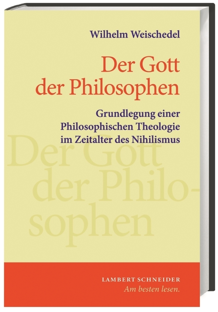 Cover: 9783650257826 | Der Gott der Philosophen | Wilhelm Weischedel | Buch | Deutsch | 2013