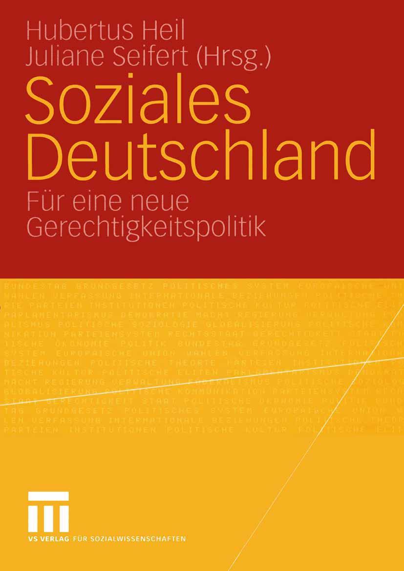 Cover: 9783531147987 | Soziales Deutschland | Für eine neue Gerechtigkeitspolitik | Buch