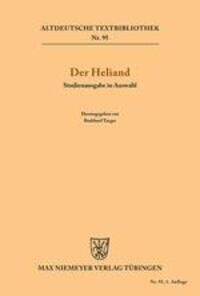 Cover: 9783110982527 | Der Heliand | Studienausgabe in Auswahl | Burkhard Taeger | Buch