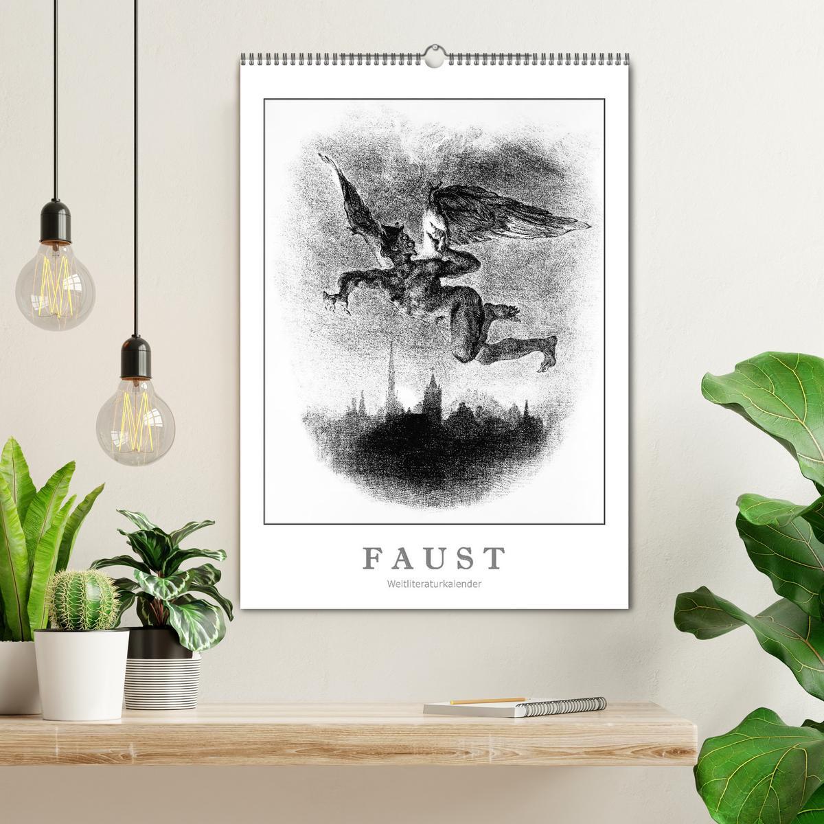 Bild: 9783435921027 | Faust - Weltliteraturkalender (Wandkalender 2025 DIN A2 hoch),...