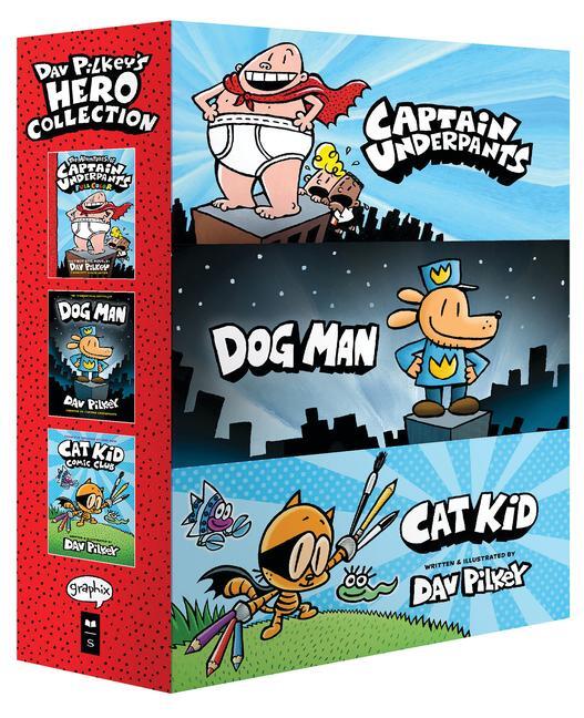 Cover: 9781338819939 | Dav Pilkey's Hero Collection (Captain Underpants #1, Dog Man #1,...