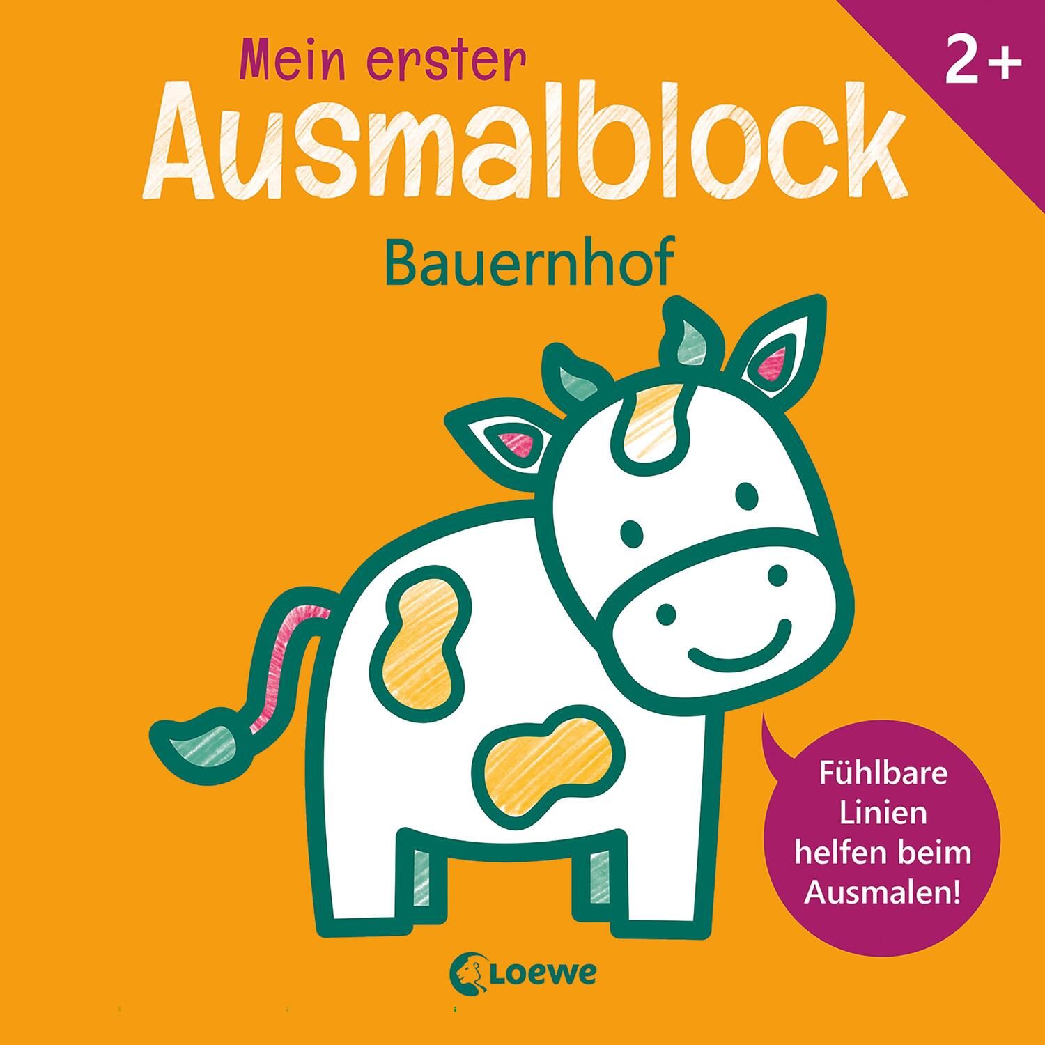 Cover: 9783743212602 | Mein erster Ausmalblock - Bauernhof | Loewe Kreativ (u. a.) | Buch
