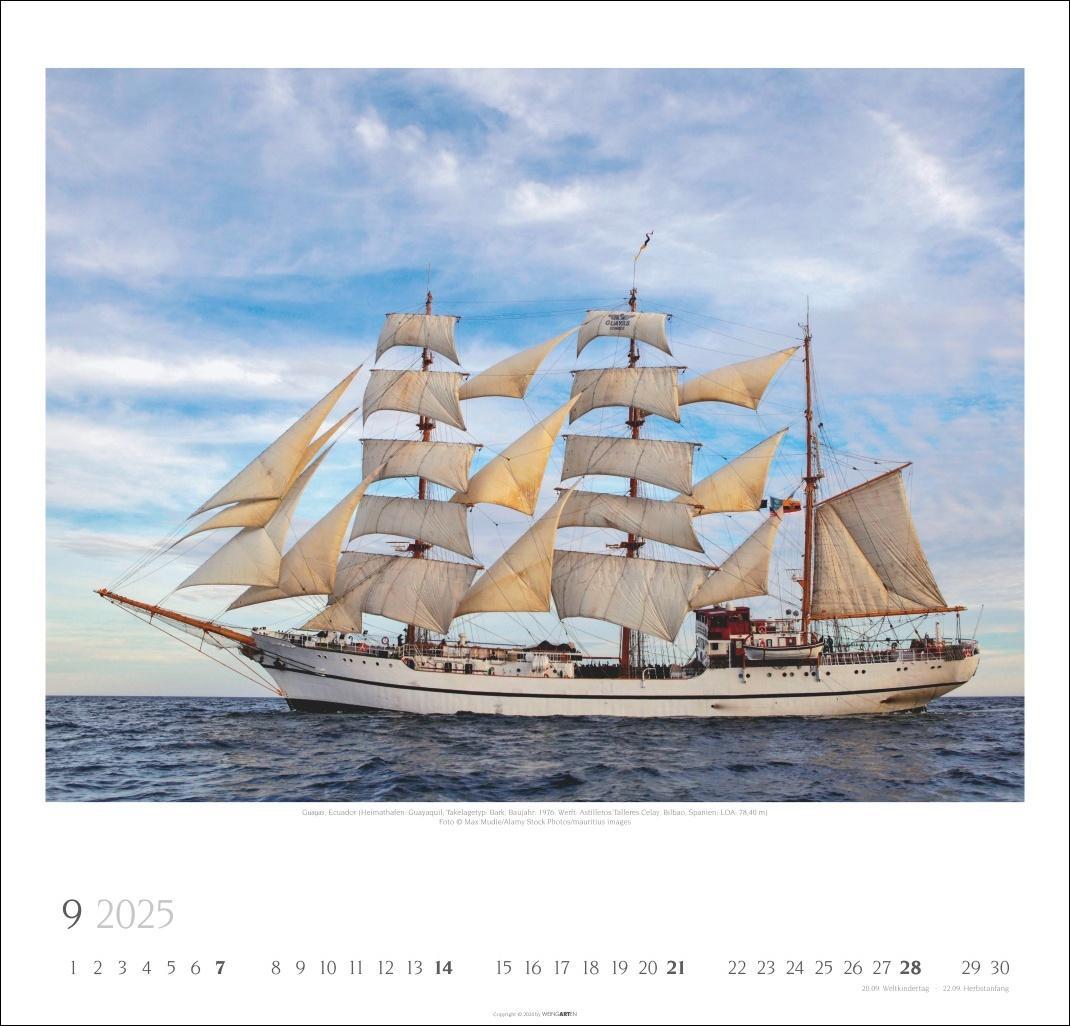 Bild: 9783839900345 | Tall Ships Kalender 2025 | Weingarten | Kalender | Spiralbindung