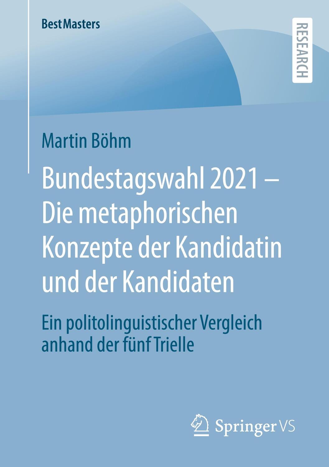 Cover: 9783658402235 | Bundestagswahl 2021 ¿ Die metaphorischen Konzepte der Kandidatin...