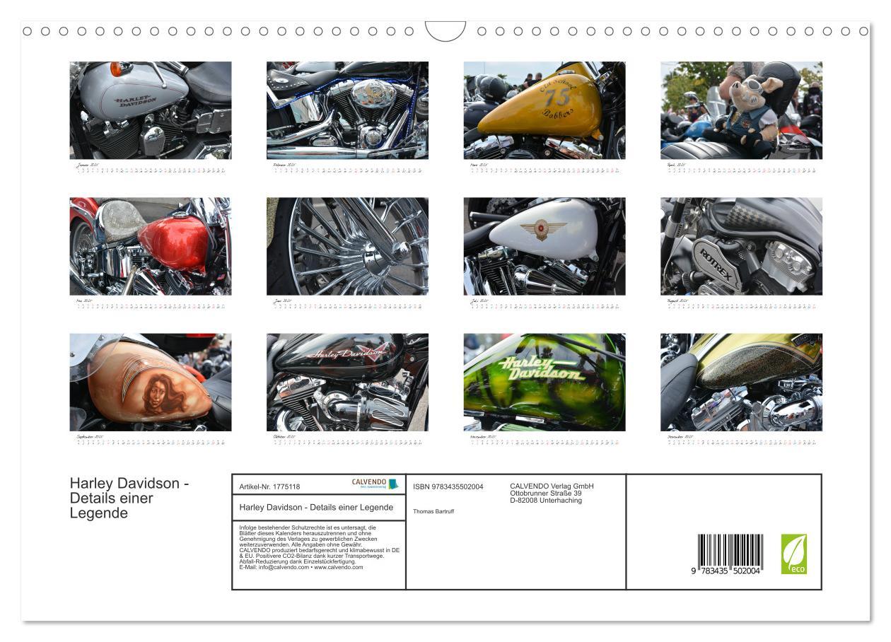 Bild: 9783435502004 | Harley Davidson - Details einer Legende (Wandkalender 2025 DIN A3...