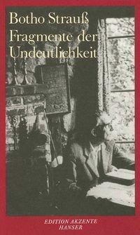 Cover: 9783446157361 | Fragmente der Undeutlichkeit | Jeffers-Akt.Sigé | Botho Strauß | Buch